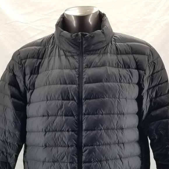 Saddlebred Down Puffer Jacket Mens Lightweight Black Packable Hiking sz XXL - Picture 5 of 12